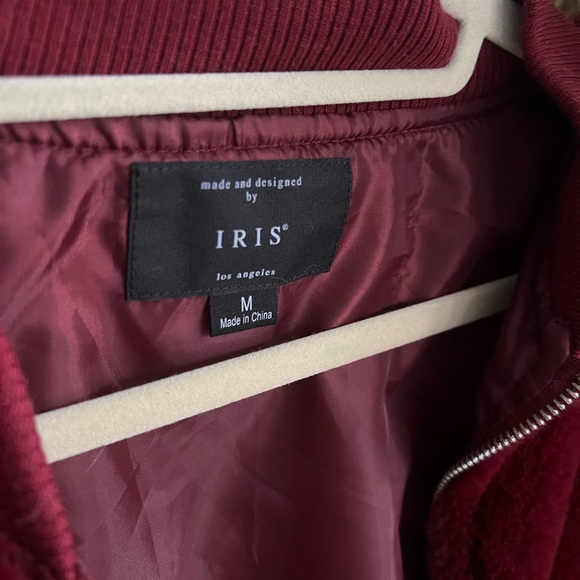 IRIS Faux Fur Bomber Jacket - Picture 2 of 5